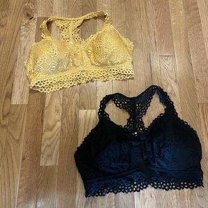 Lace bralettes